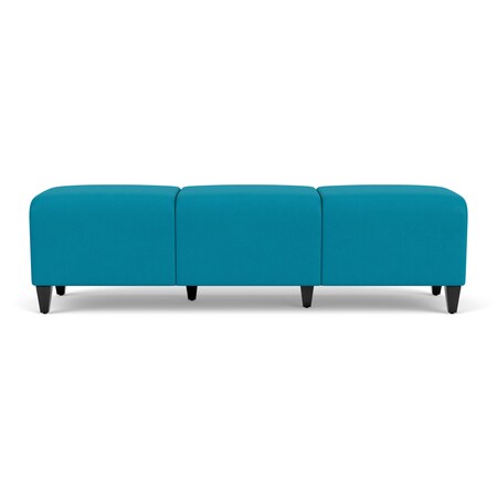 Lesro Siena Lounge Reception 3 Seat Bench, Black, OH Waterfall Upholstery SN3001